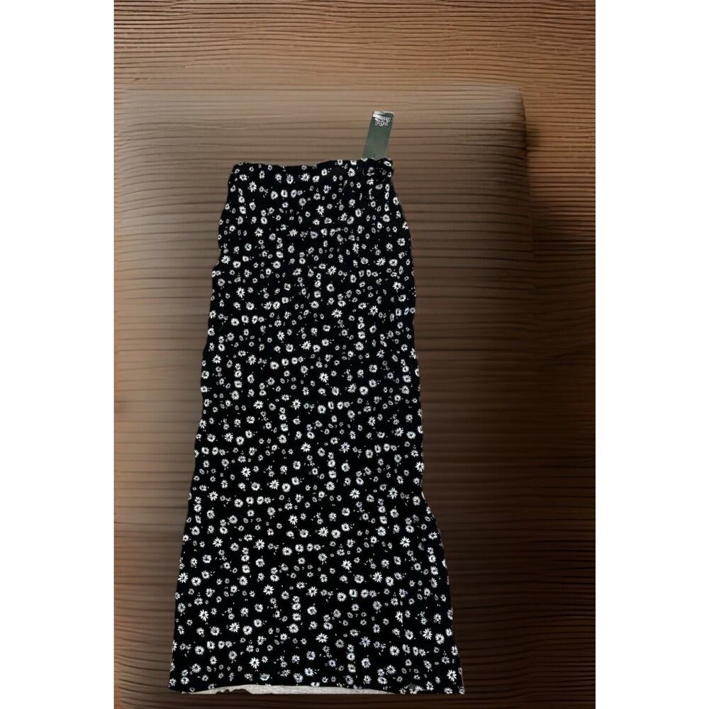 Wild Fable Women’s Black And White Daisy Floral Maxi Skirt Xxs New With Tags
